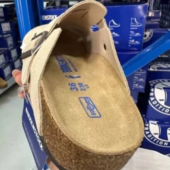 Birkenstock Boston Suede Leather - Taupe Women - Picture 7 of 8